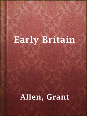 cover image of Early Britain